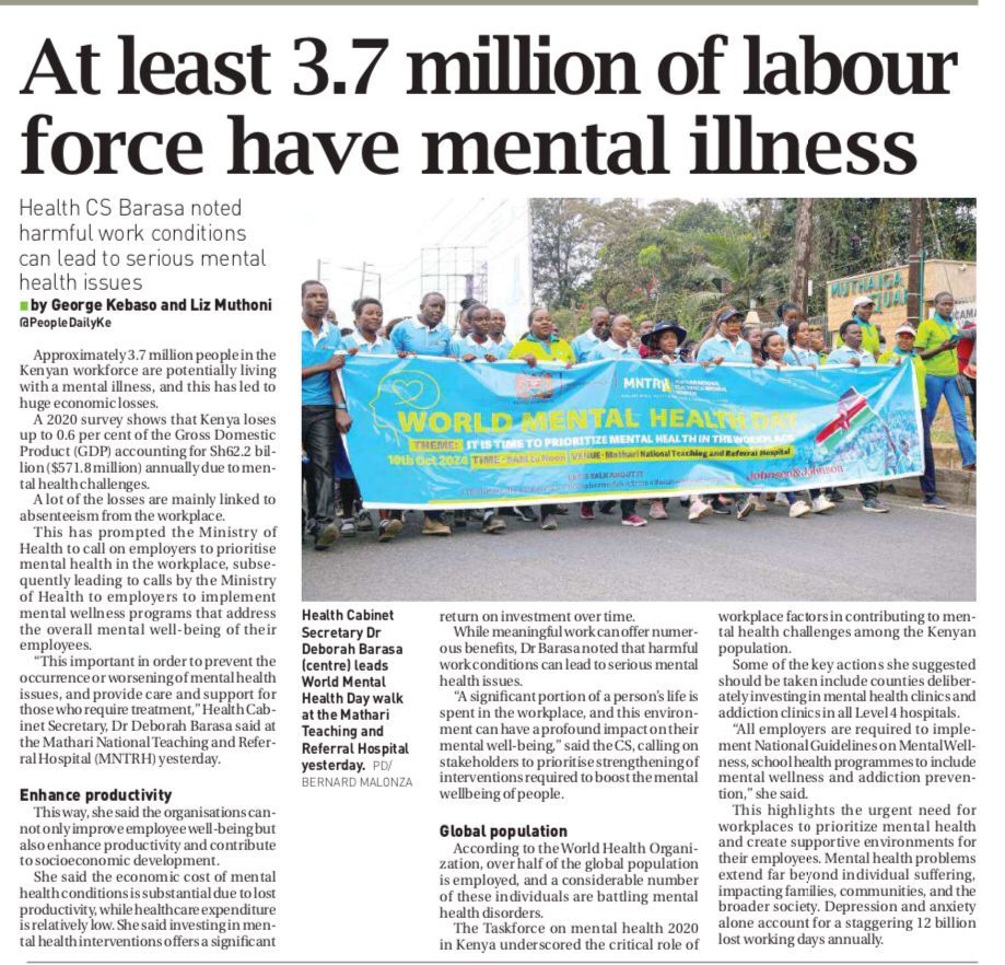 World Mental Health Day on October 10, 2024